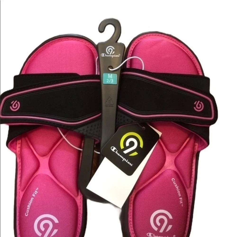Girls' Sport‎ Memory Foam Slide Sandals Medium 2/3